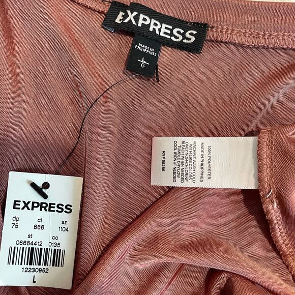 Express large ruched adjustable tie sleeve blouse top TB2 2189 - Picture 4 of 11